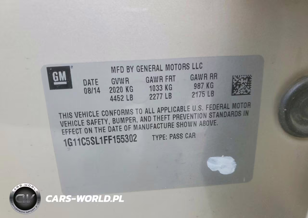2015 Chevrolet Malibu 1Lt VIN:1G11C5SL1FF155302 - 12