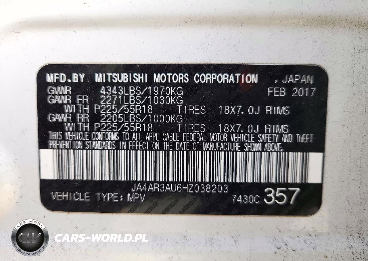 2017 Mitsubishi Outlander Sport Es VIN:JA4AR3AU6HZ038203 - 14