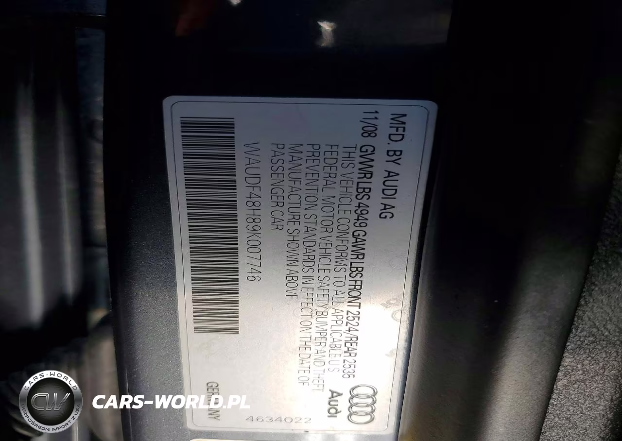 2009 Audi A4 2.0T Cabriolet Quattro VIN:WAUDF48H89K007746 - 13