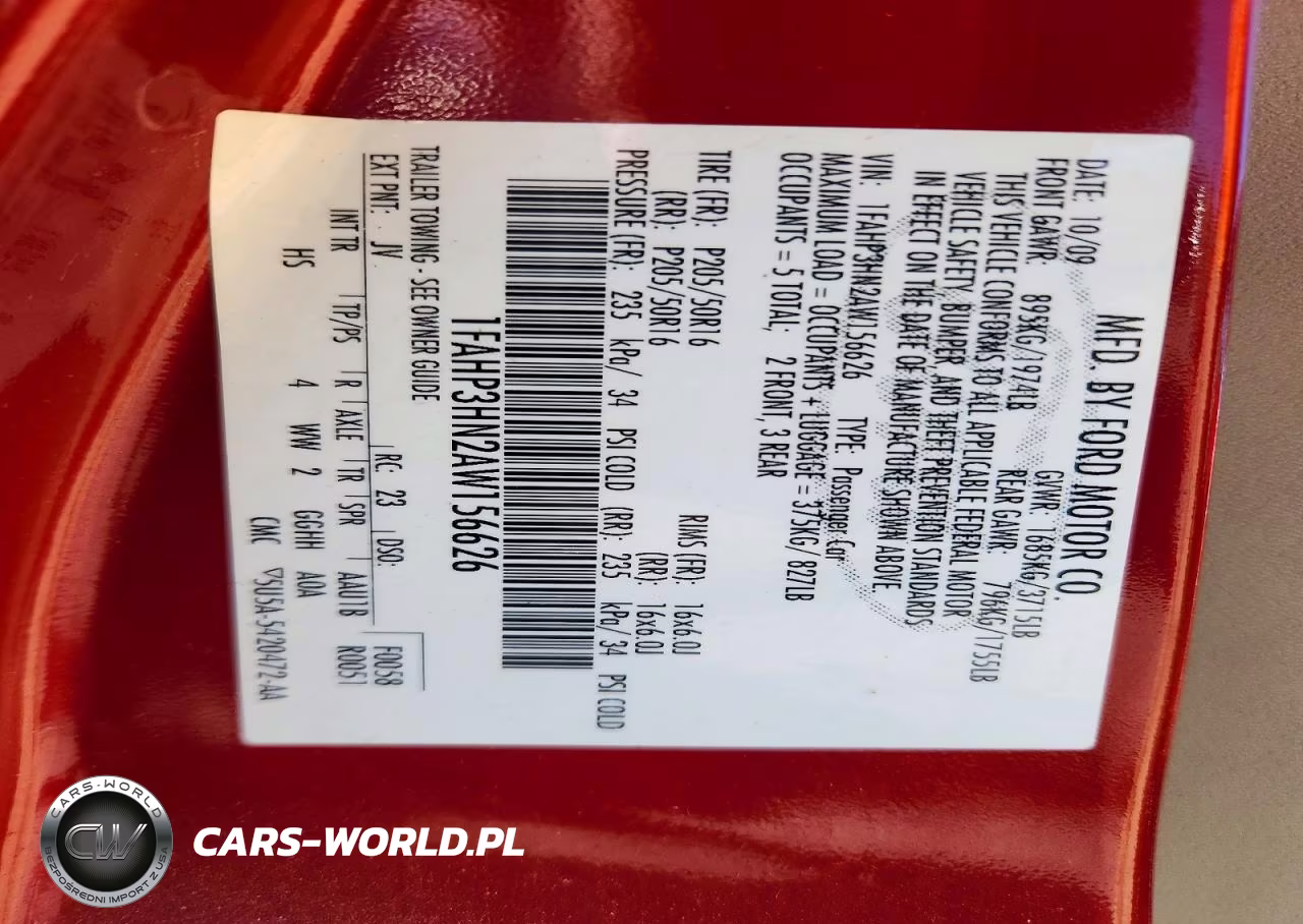 2010 Ford Focus Sel VIN:1FAHP3HN2AW156626 - 12