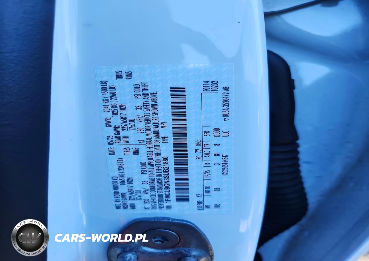 2025 Ford Escape Active VIN:1FMCU9GN3SUB21880 - 12