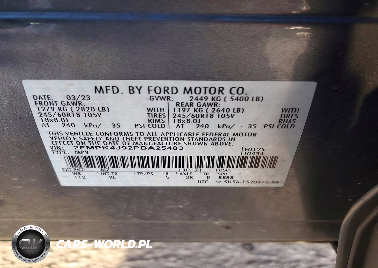 2023 Ford Edge Sel VIN:2FMPK4J92PBA25483 - 13