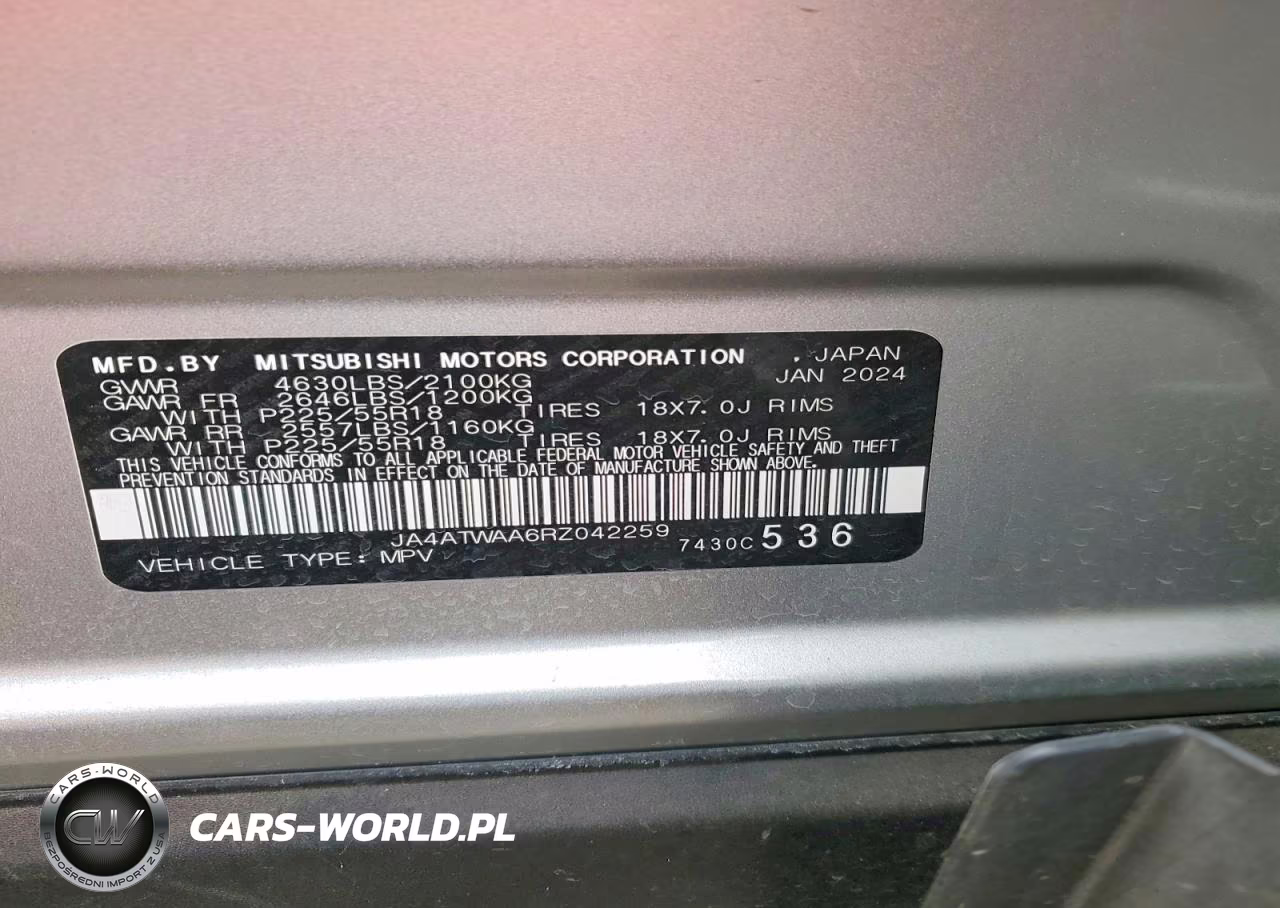 2024 Mitsubishi Eclipse Cross Se VIN:JA4ATWAA6RZ042259 - 14
