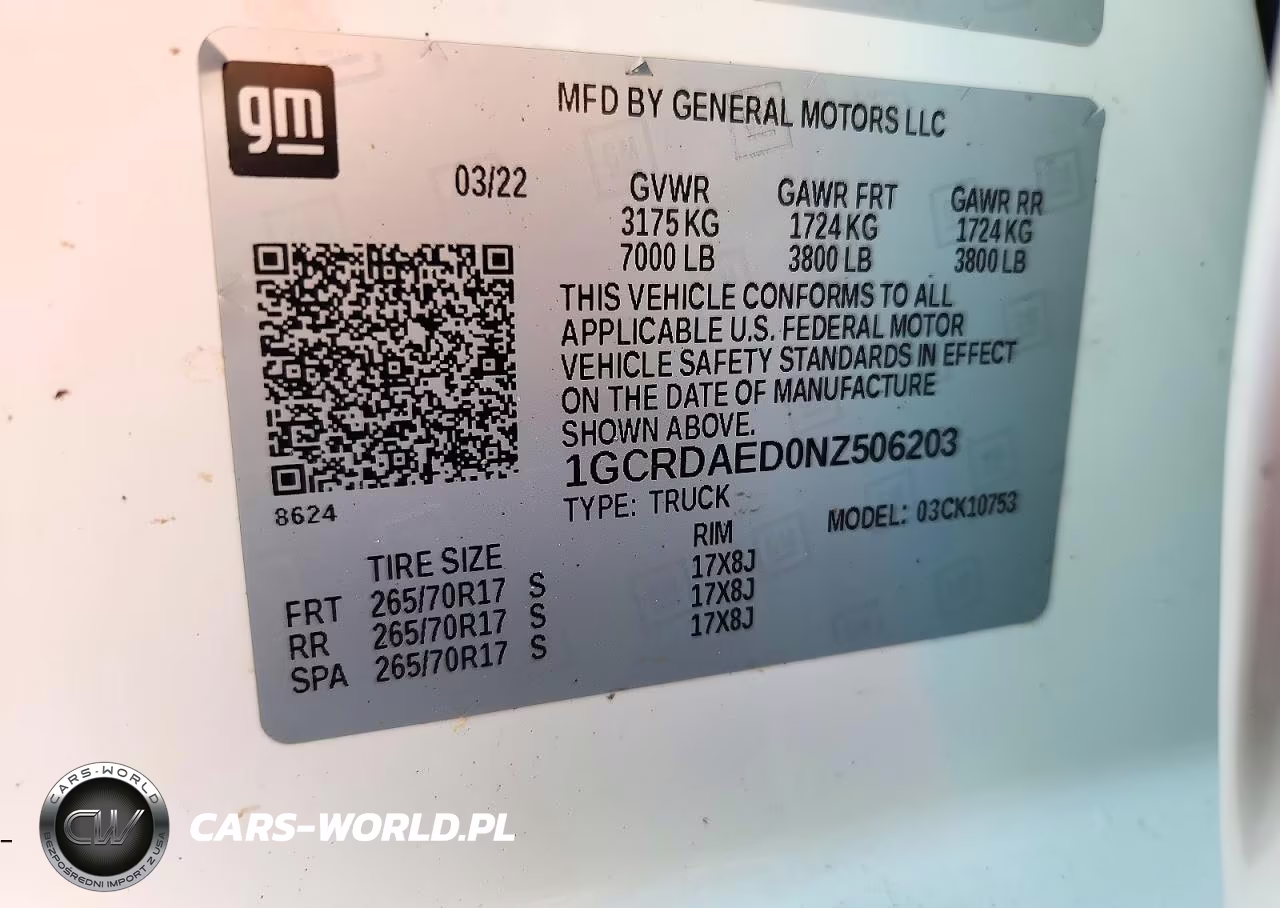 2022 Chevrolet Silverado K1500 VIN:1GCRDAED0NZ506203 - 12