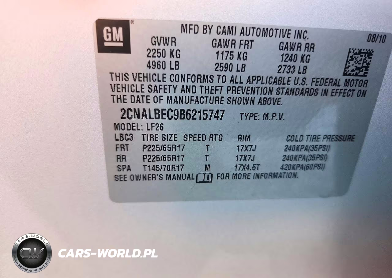 2011 Chevrolet Equinox Ls VIN:2CNALBEC9B6215747 - 14