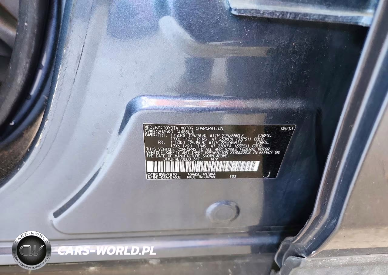 2013 Toyota Rav4 Le VIN:JTMZFREV0DD013411 - 13