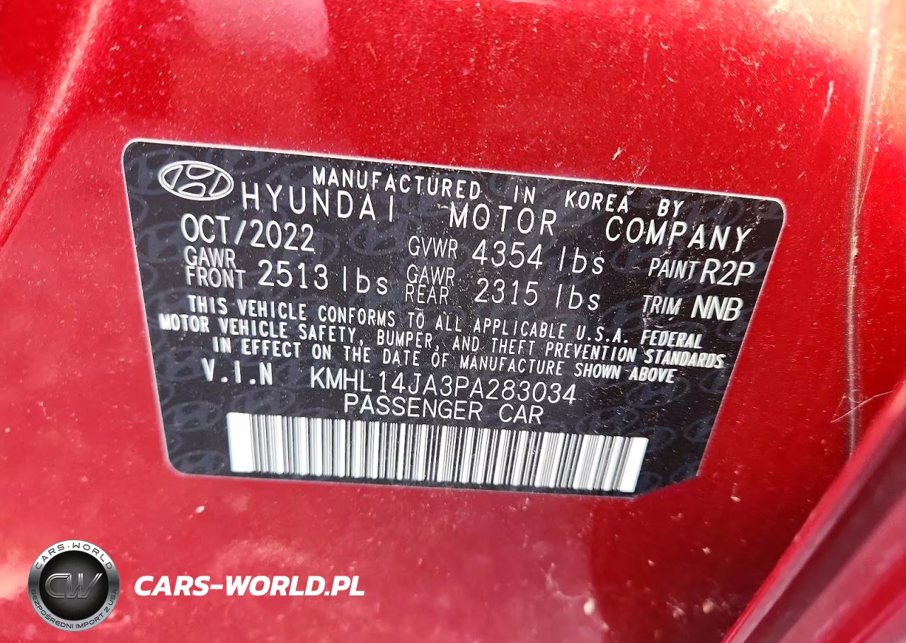 2023 Hyundai Sonata Sel VIN:KMHL14JA3PA283034 - 12