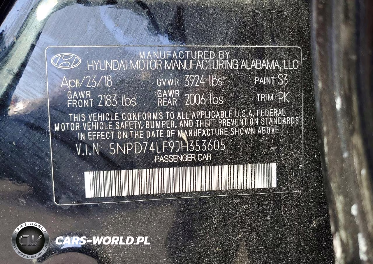 2018 Hyundai Elantra Se VIN:5NPD74LF9JH353605 - 12