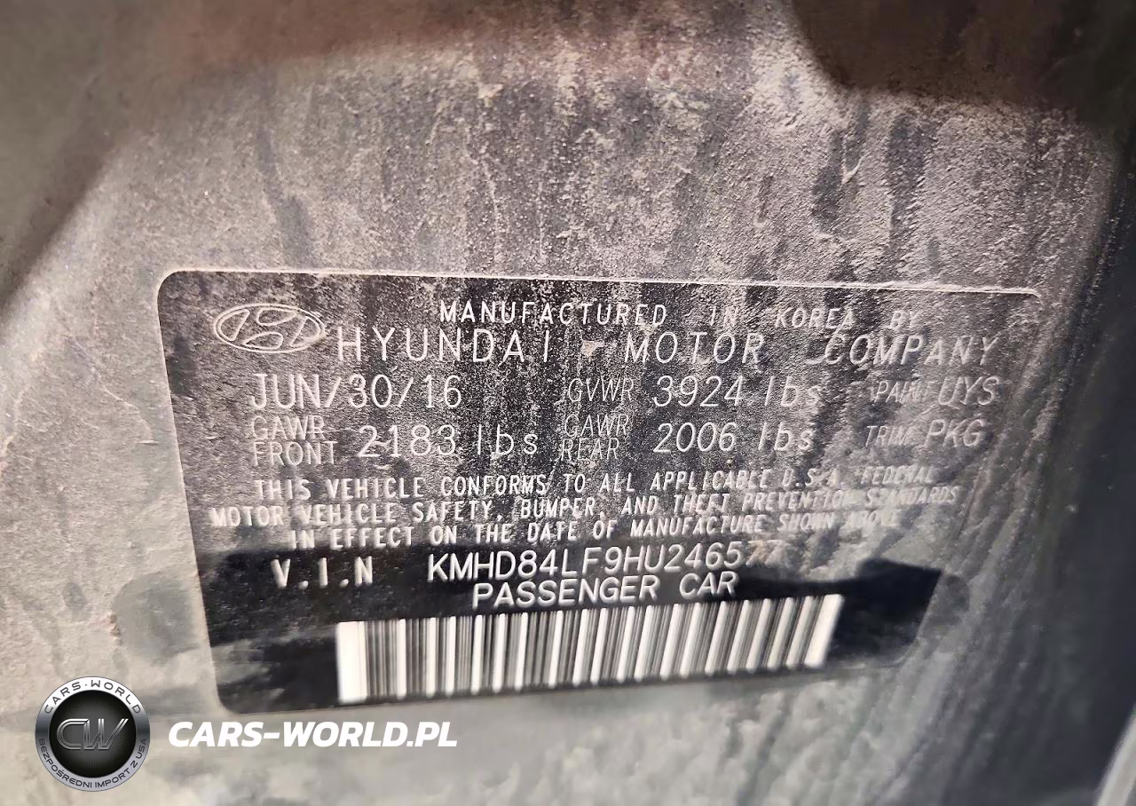 2017 Hyundai Elantra Se VIN:KMHD84LF9HU246577 - 12