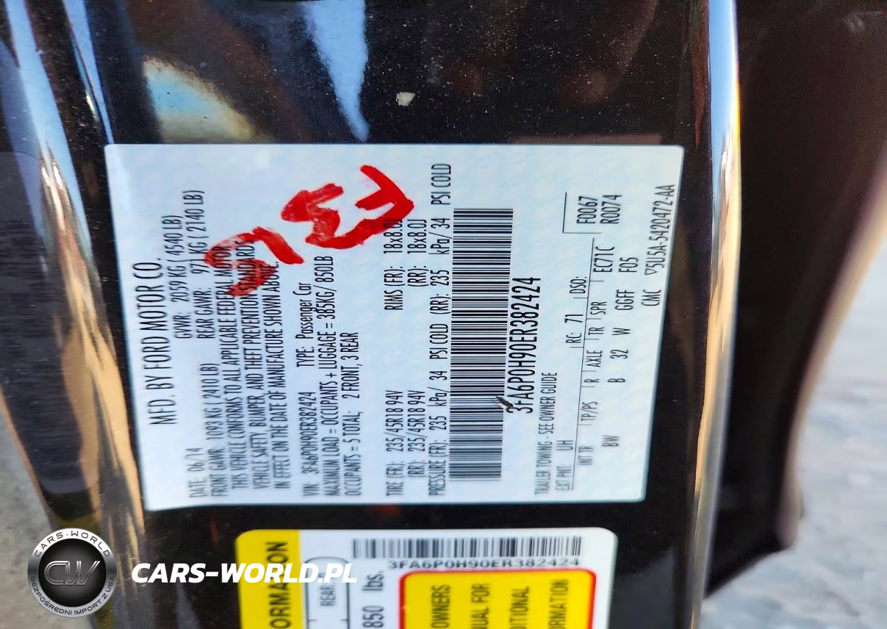 2014 Ford Fusion Se VIN:3FA6P0H90ER382424 - 12
