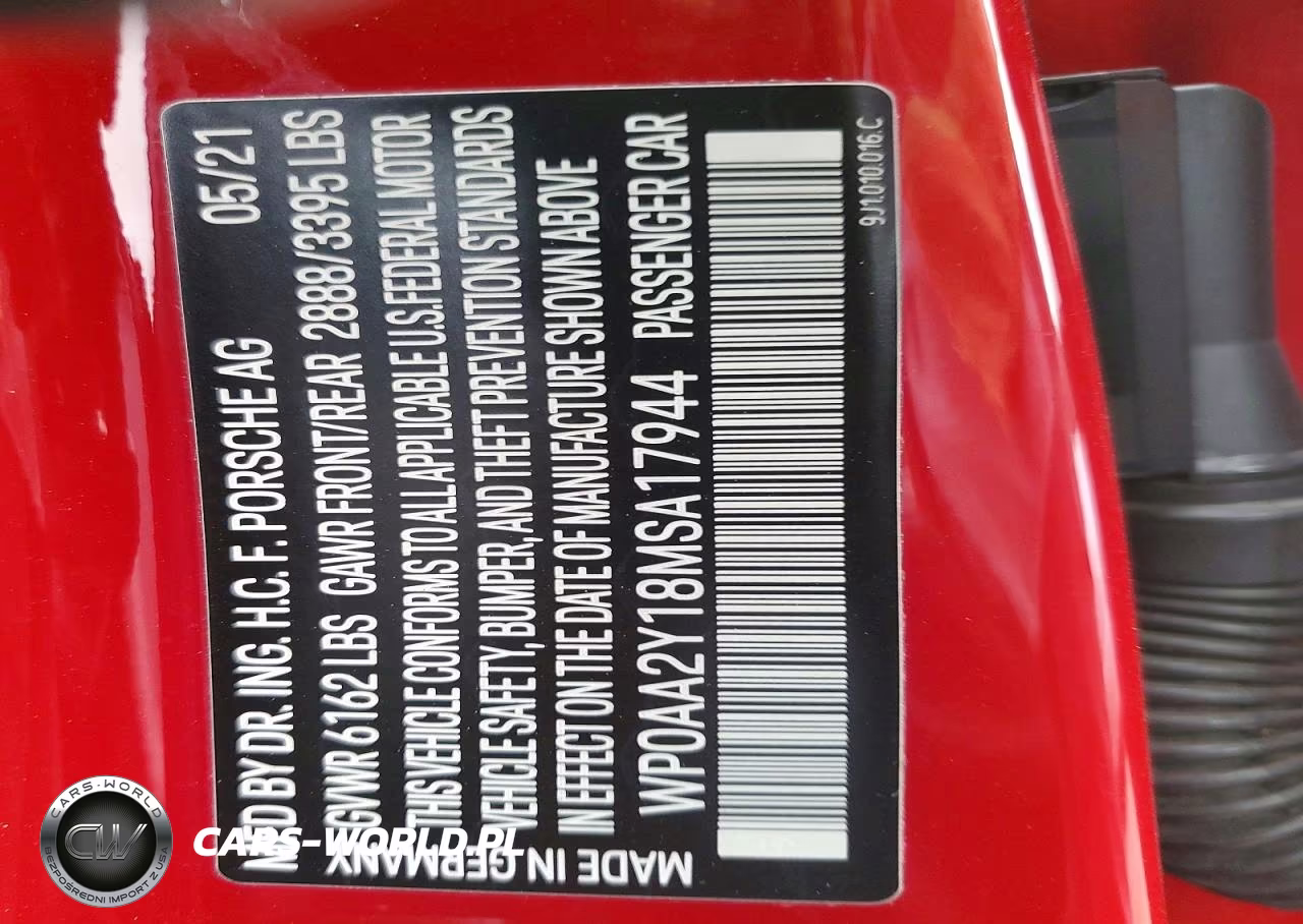 2021 Porsche Taycan VIN:WP0AA2Y18MSA17944 - 12