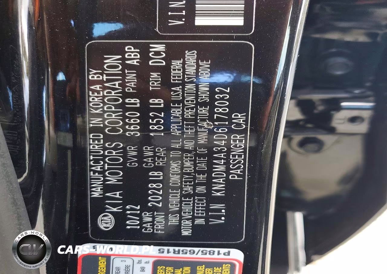 2013 Kia Rio Lx VIN:KNADM4A34D6178032 - 12