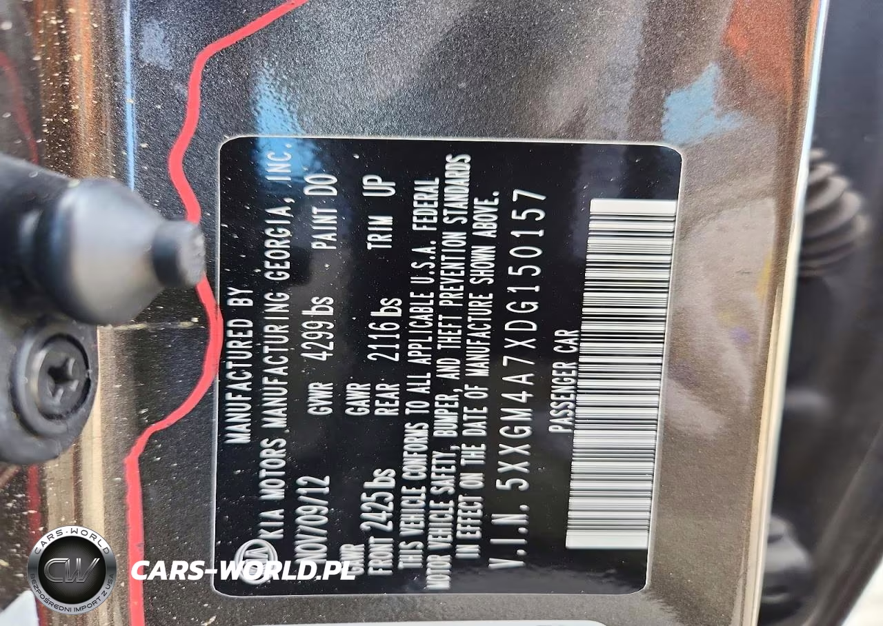2013 Kia Optima Lx VIN:5XXGM4A7XDG150157 - 13