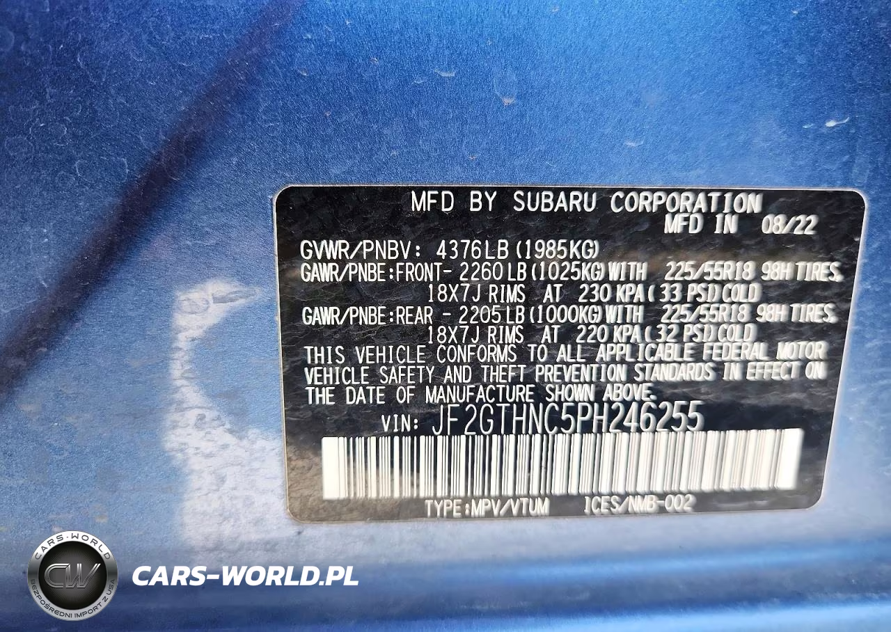 2023 Subaru Crosstrek Limited VIN:JF2GTHNC5PH246255 - 13