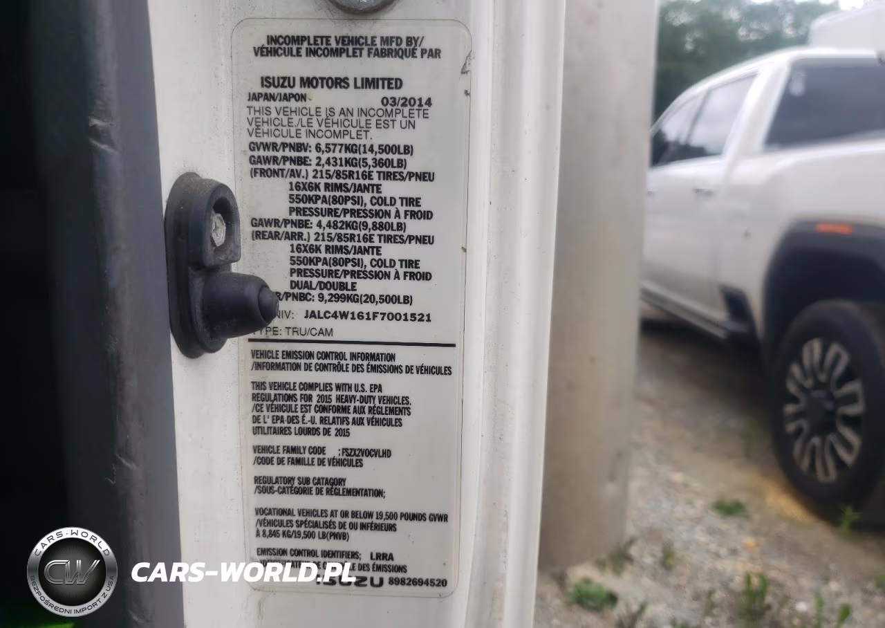 2015 Isuzu Npr Hd VIN:JALC4W161F7001521 - 14
