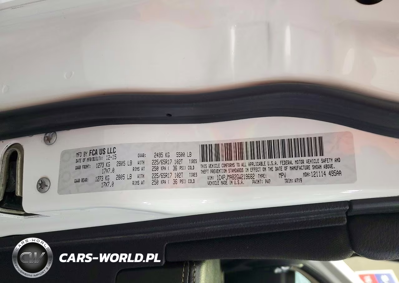 2016 Jeep Cherokee Sport VIN:1C4PJMAB2GW219682 - 13