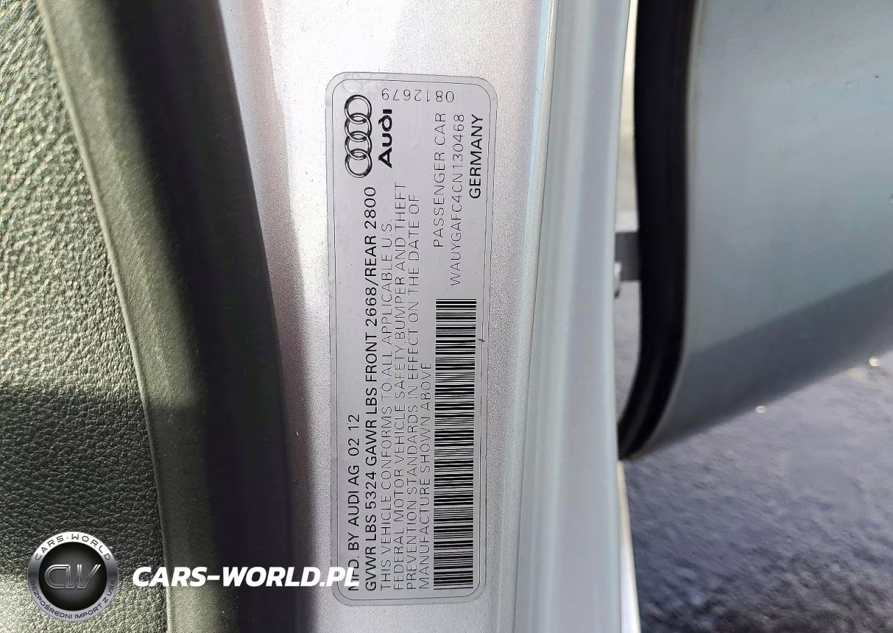 2012 Audi A7 Premium Plus VIN:WAUYGAFC4CN130468 - 12