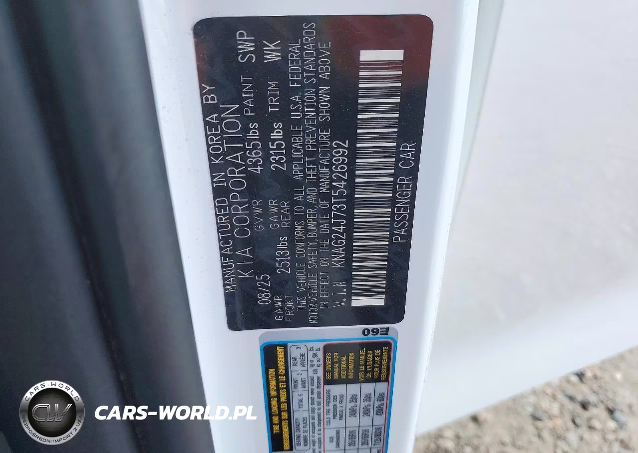 2026 Kia K5 Lxs VIN:KNAG24J73T5426992 - 12