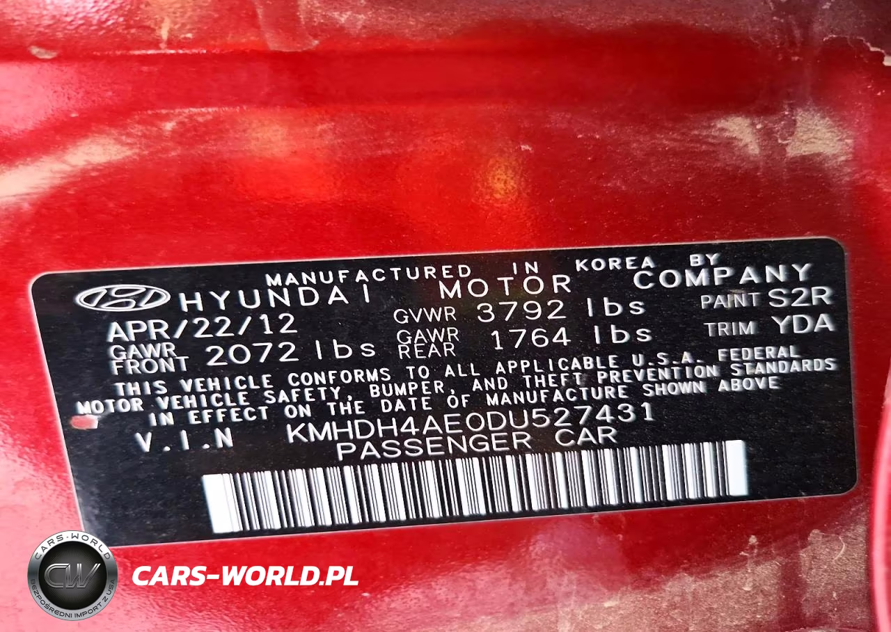 2013 Hyundai Elantra Gls VIN:KMHDH4AE0DU527431 - 12