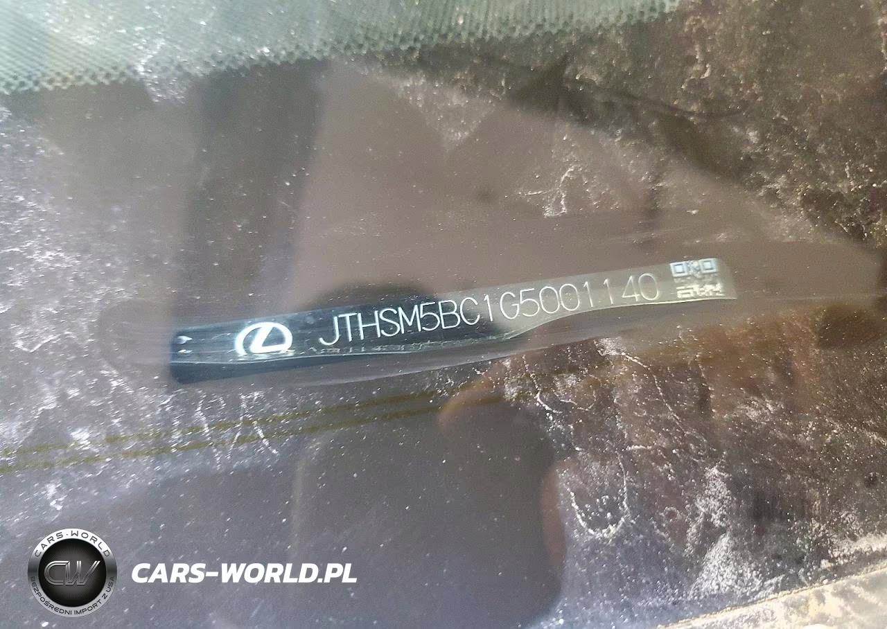 2016 Lexus Rc 300 VIN:JTHSM5BC1G5001140 - 12