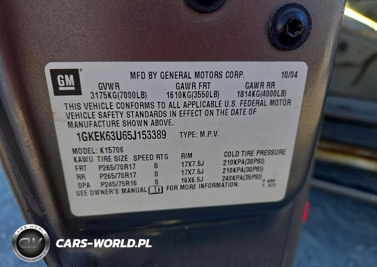 2005 GMC Yukon Denali VIN:1GKEK63U65J153389 - 13