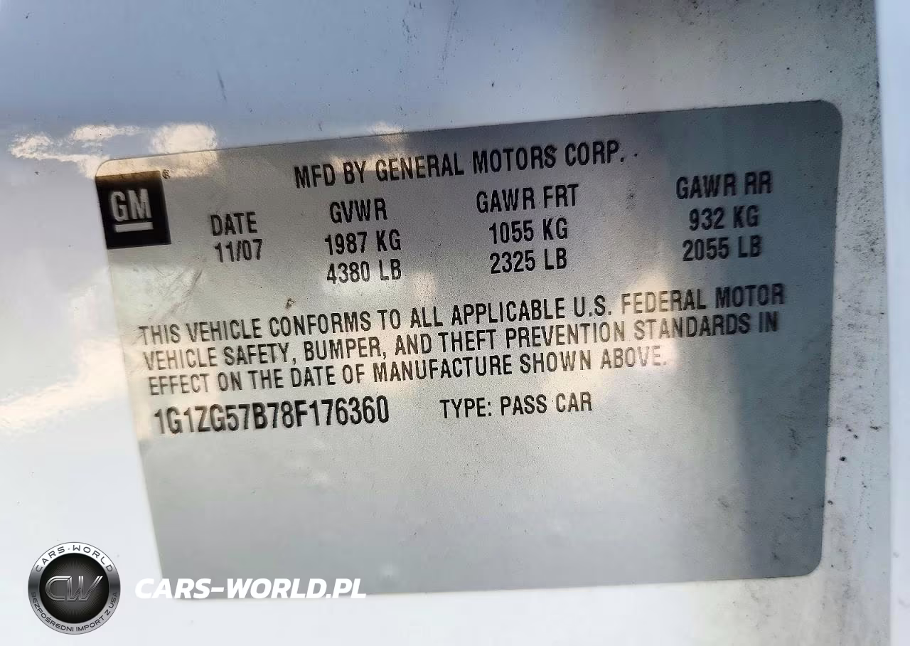 2008 Chevrolet Malibu Ls VIN:1G1ZG57B78F176360 - 13