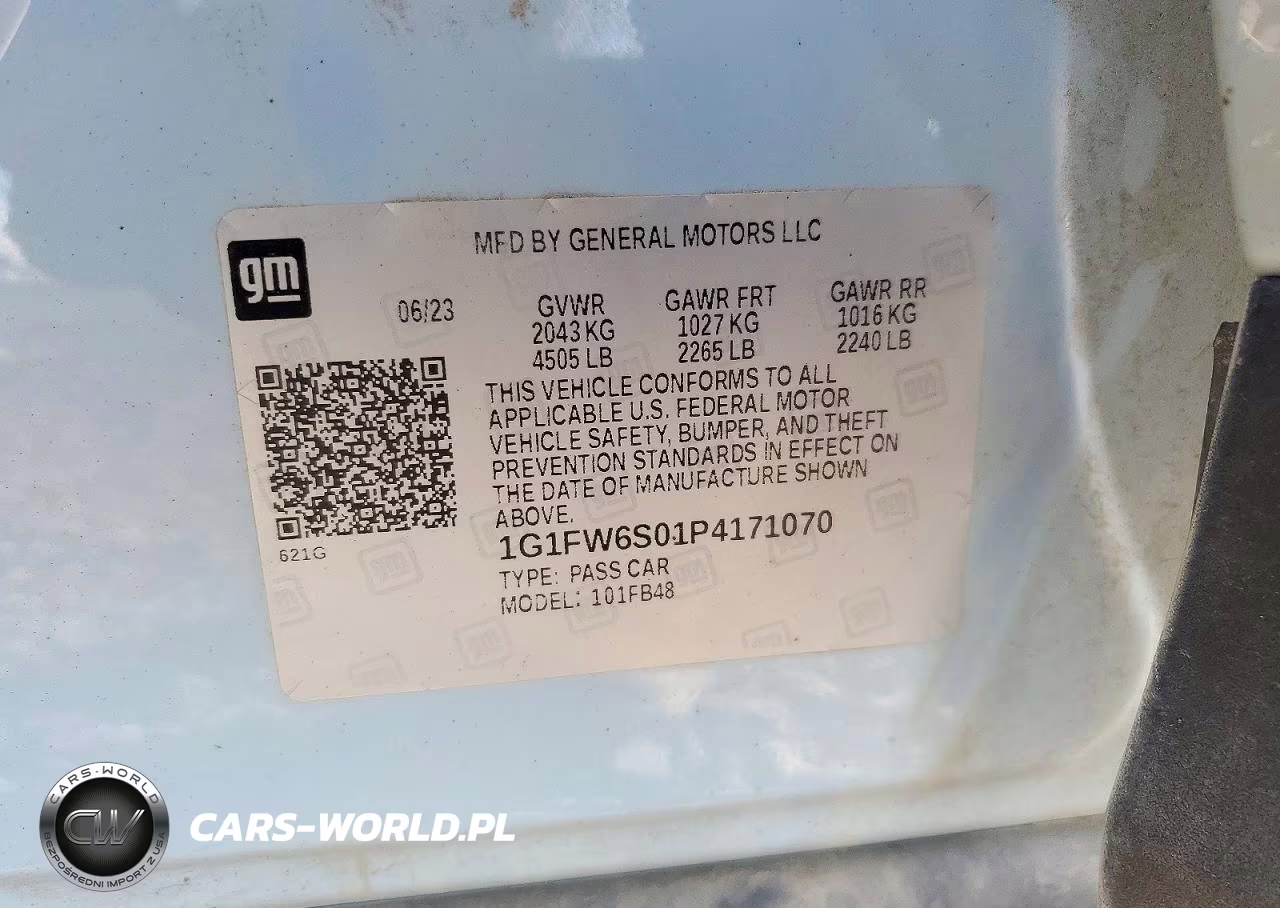 2023 Chevrolet Bolt Ev 1Lt VIN:1G1FW6S01P4171070 - 12