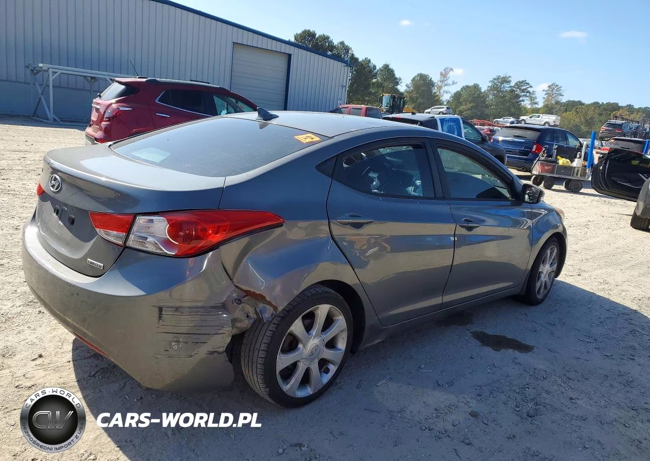 2012 Hyundai Elantra Limited VIN:5NPDH4AE7CH150187 - 3