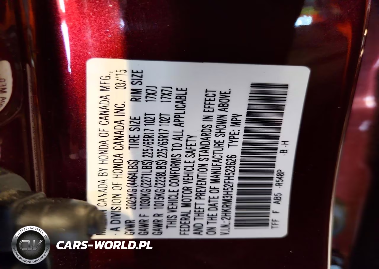 2015 Honda Cr-V Ex VIN:2HKRM3H52FH523626 - 14