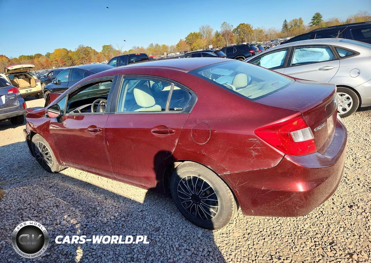 2012 Honda Civic Lx VIN:2HGFB2F50CH607536 - 2