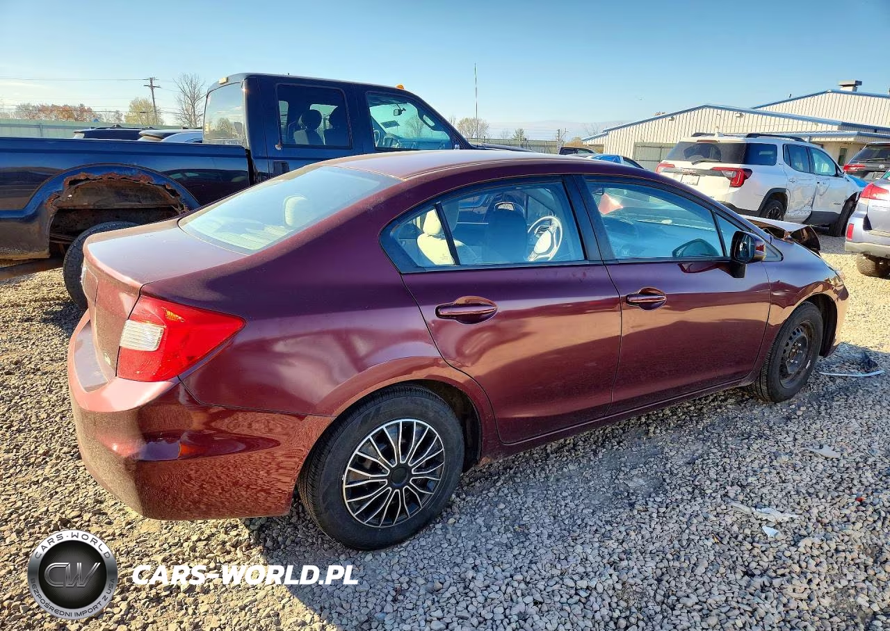 2012 Honda Civic Lx VIN:2HGFB2F50CH607536 - 3
