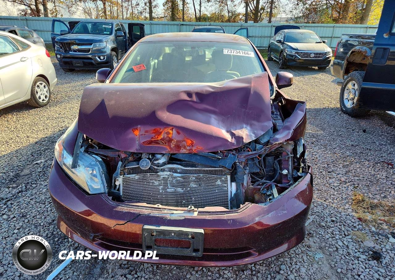 2012 Honda Civic Lx VIN:2HGFB2F50CH607536 - 5