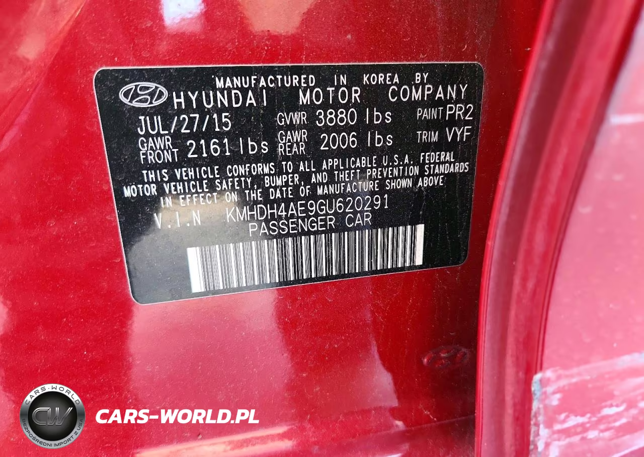 2016 Hyundai Elantra Limited VIN:KMHDH4AE9GU620291 - 12