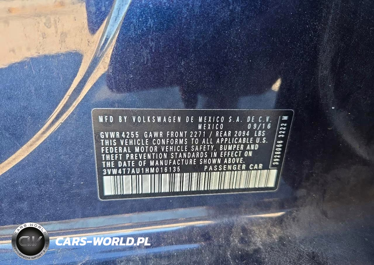 2017 Volkswagen Gti S VIN:3VW4T7AU1HM016135 - 12