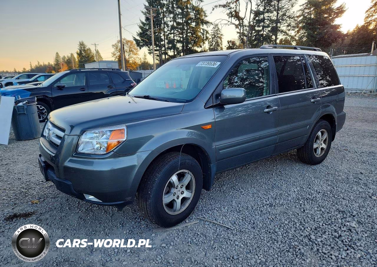 2007 Honda Pilot Exl VIN:2HKYF18597H536210 - 1