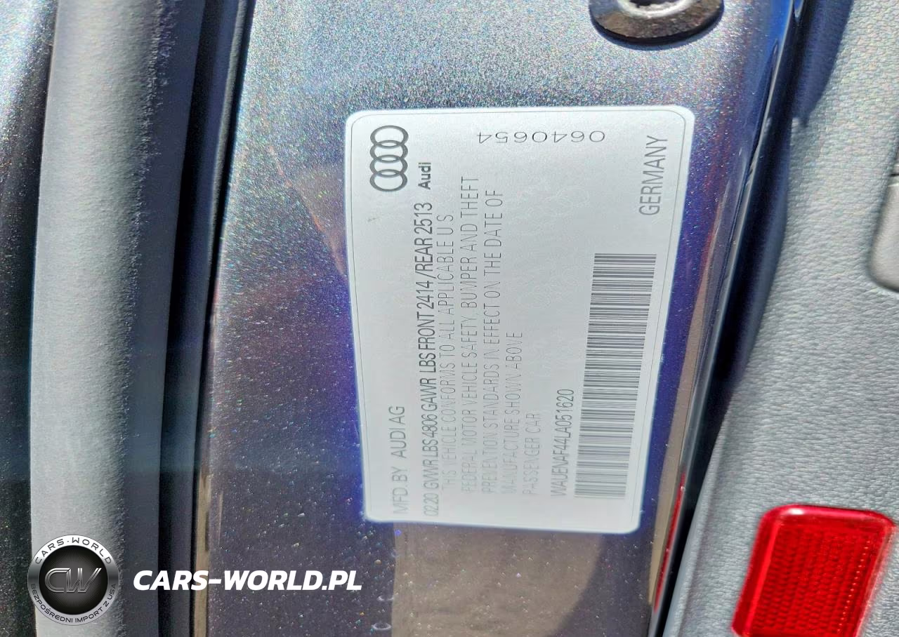 2020 Audi A4 Premium Plus VIN:WAUENAF44LA051620 - 12