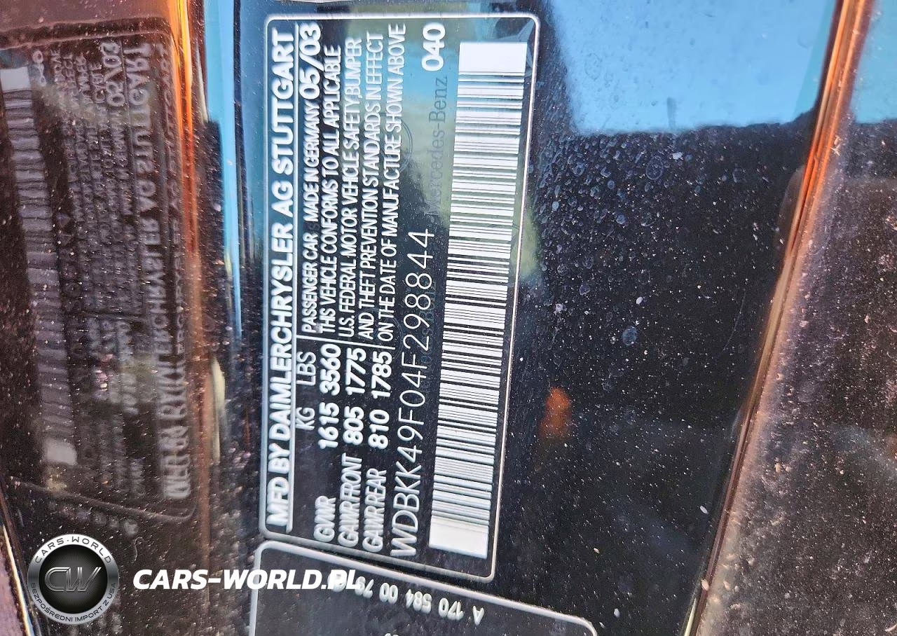 2004 Mercedes-Benz Slk 230 Kompressor VIN:WDBKK49F04F298844 - 12