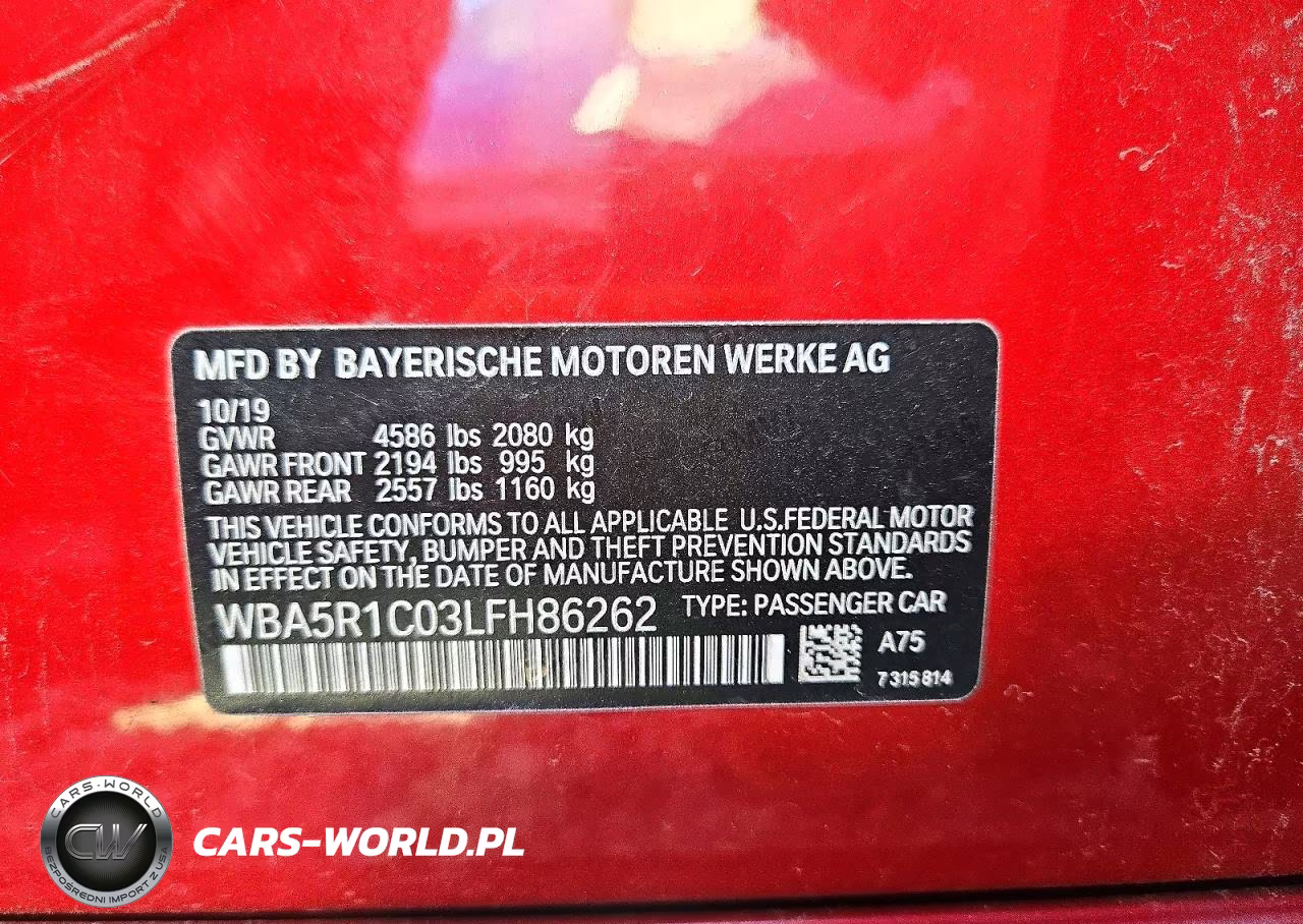 2020 BMW 330I VIN:WBA5R1C03LFH86262 - 12