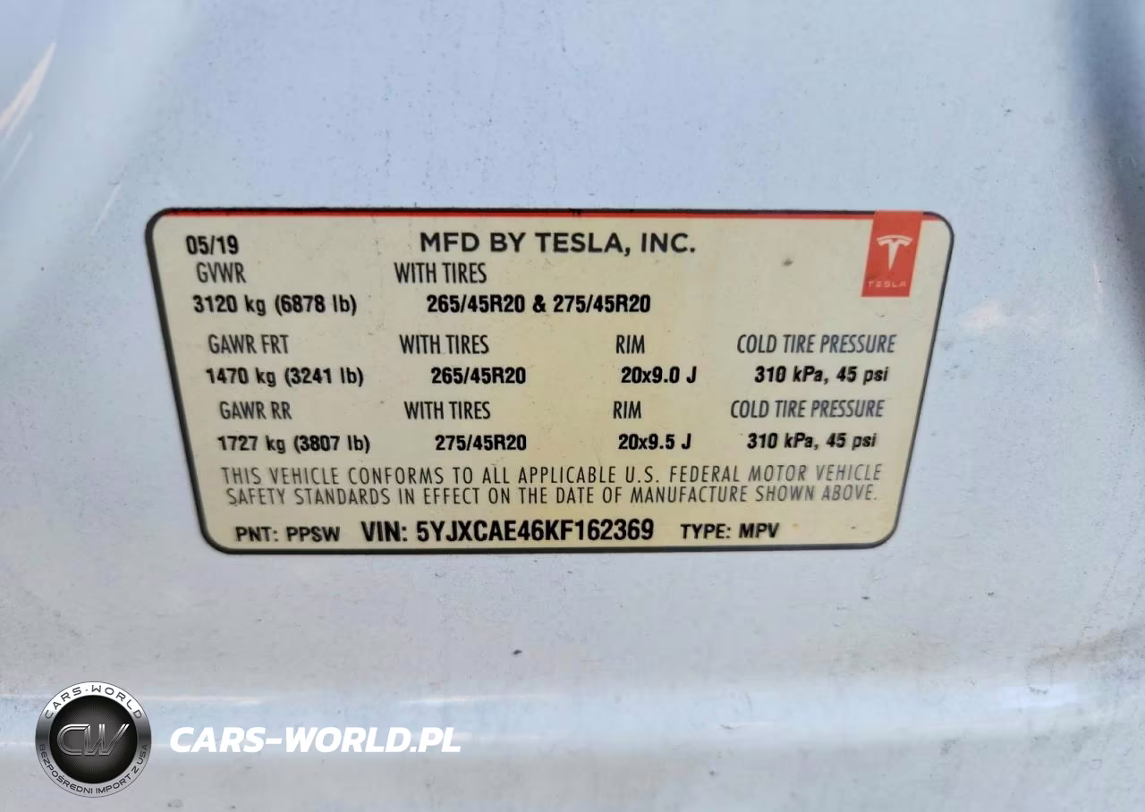 2019 Tesla Model X VIN:5YJXCAE46KF162369 - 14