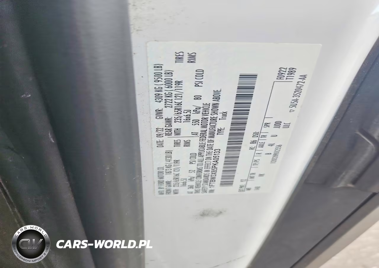 2023 Ford Transit-350 Delivery Van VIN:1FTBW3X85PKA05133 - 13
