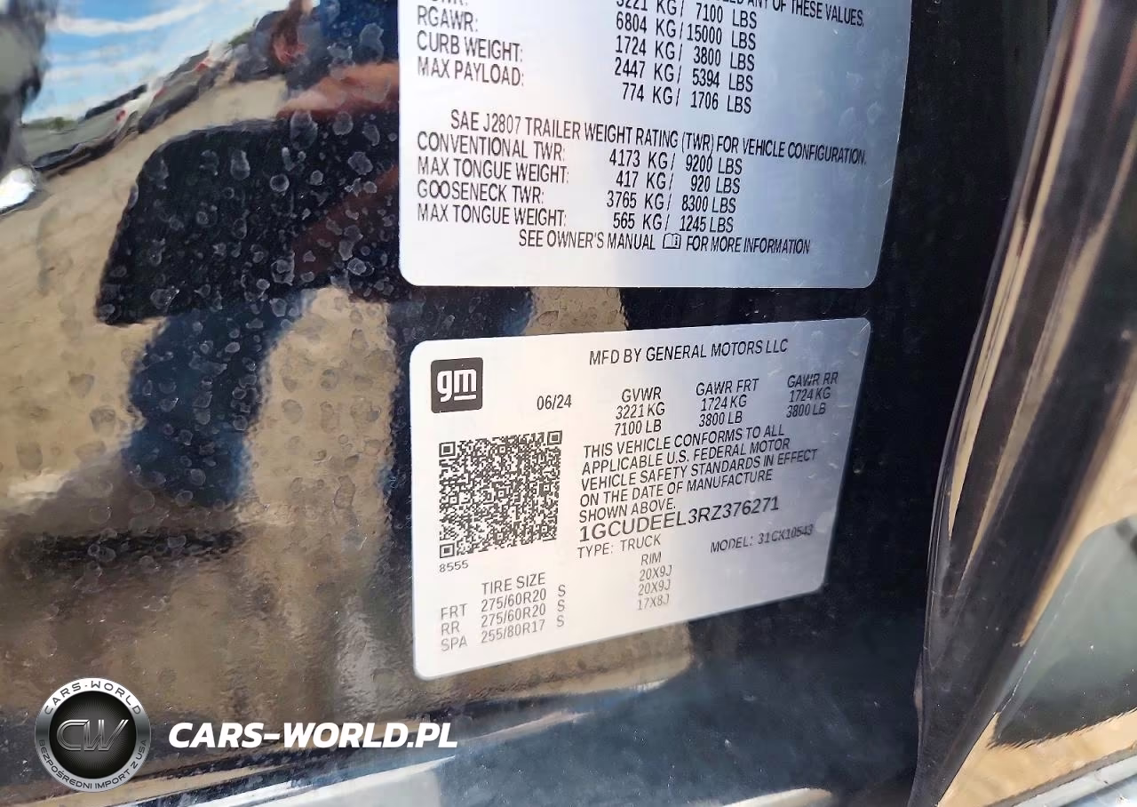 2024 Chevrolet Silverado 1500 4Wd Short Bed Rst VIN:1GCUDEEL3RZ376271 - 12