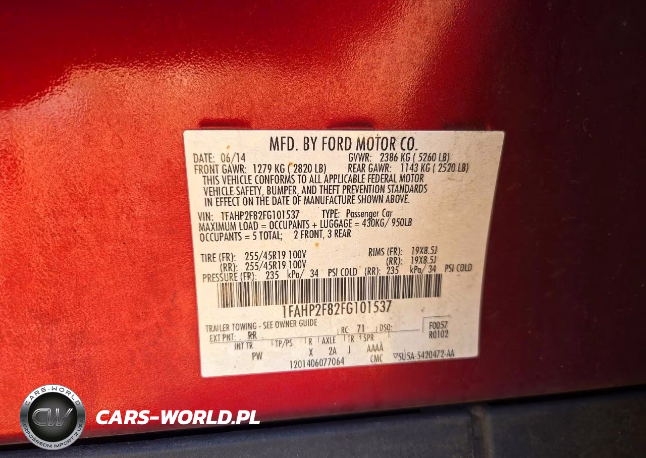 2015 Ford Taurus Limited VIN:1FAHP2F82FG101537 - 12