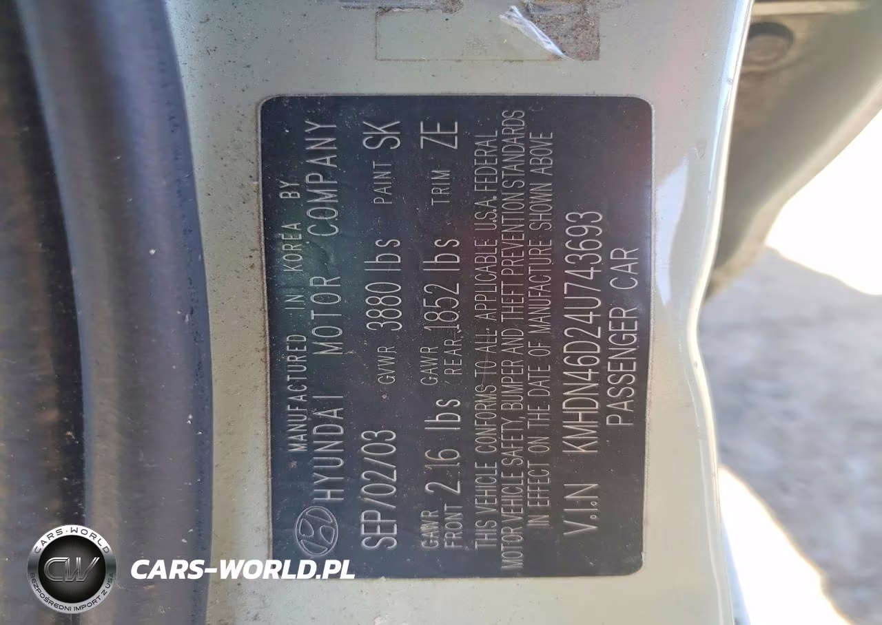 2004 Hyundai Elantra Gls VIN:KMHDN46D24U743693 - 12