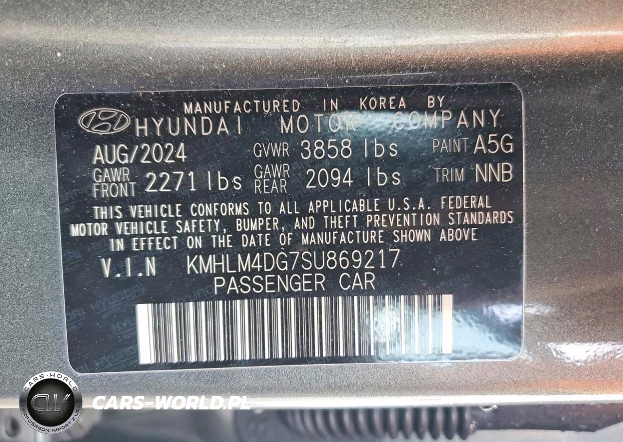 2025 Hyundai Elantra Sel Sport VIN:KMHLM4DG7SU869217 - 12