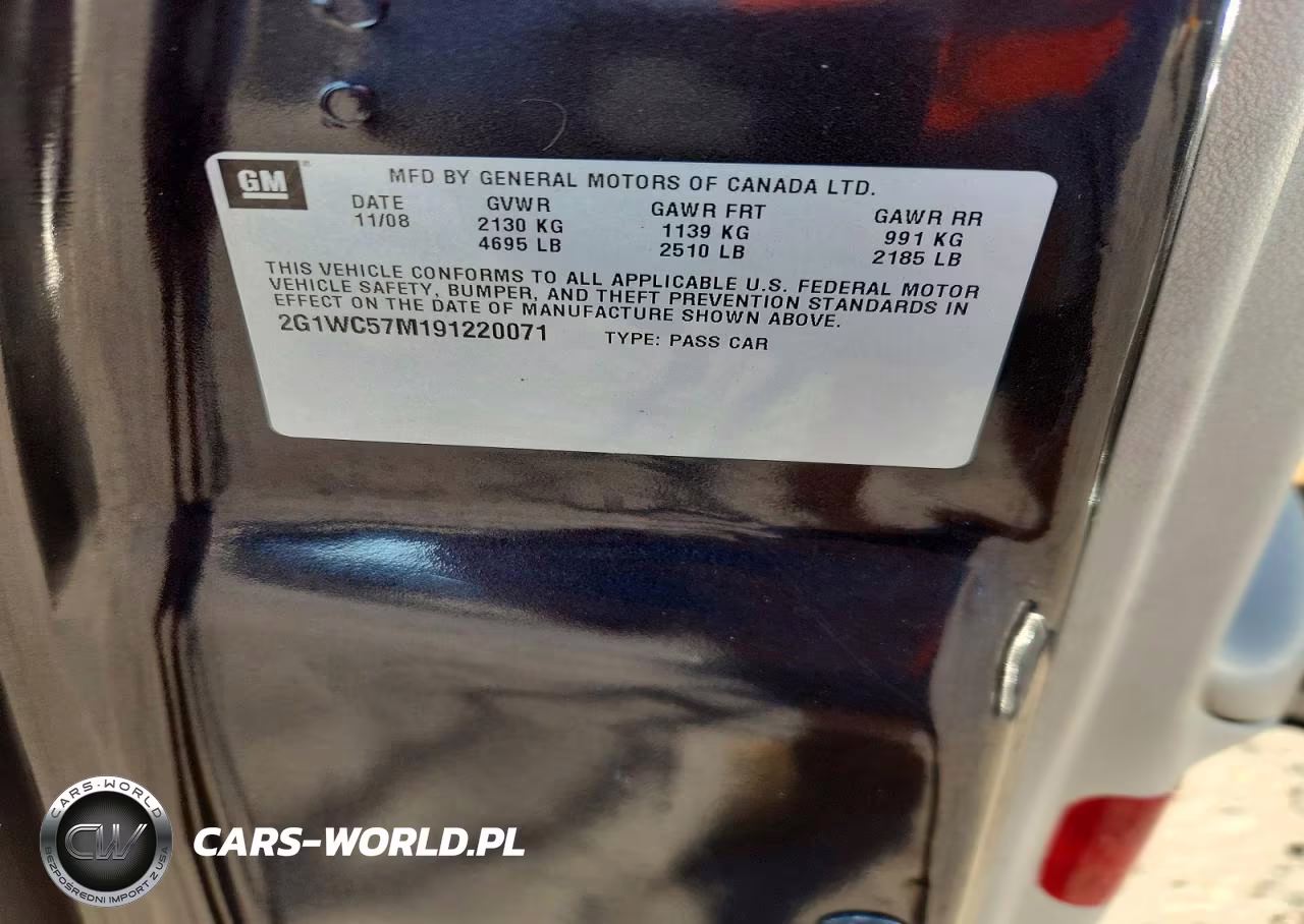2009 CHEVROLET IMPALA LT VIN:2G1WC57M191220071 - 12