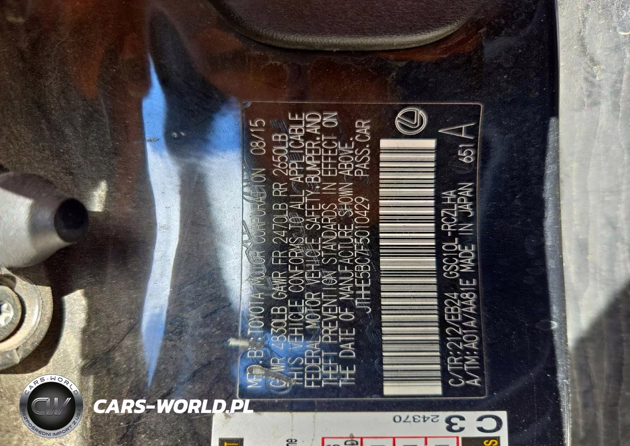 2015 Lexus Rc 350 VIN:JTHHE5BC7F5010429 - 13