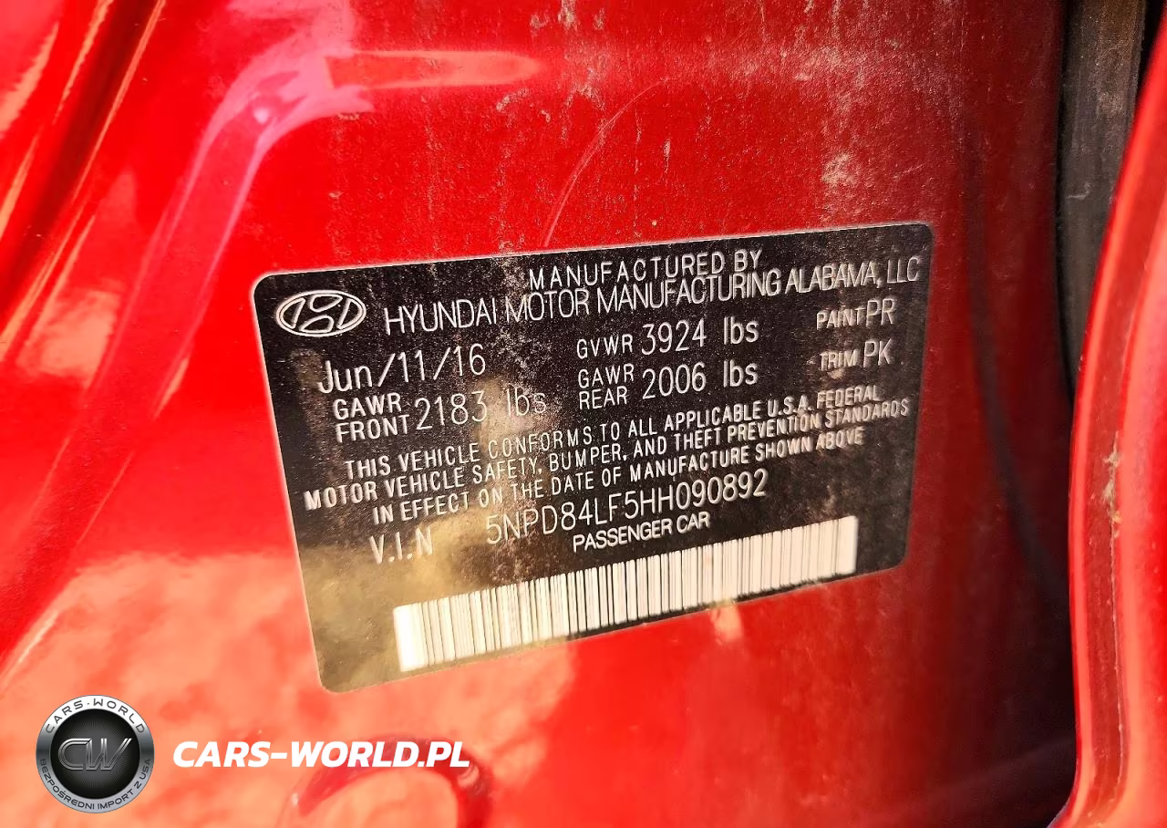 2017 Hyundai Elantra Limited VIN:5NPD84LF5HH090892 - 12