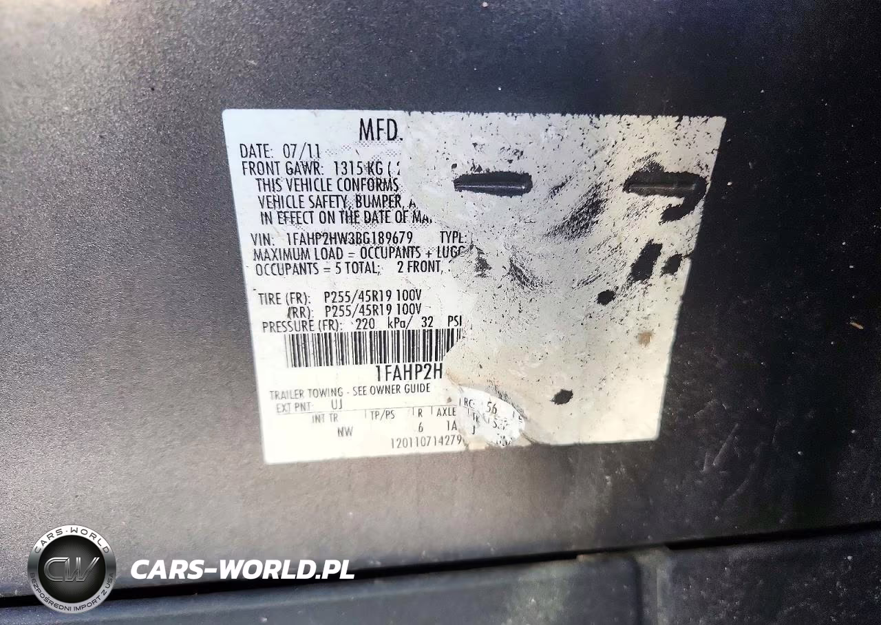 2011 Ford Taurus Sel VIN:1FAHP2HW3BG189679 - 12
