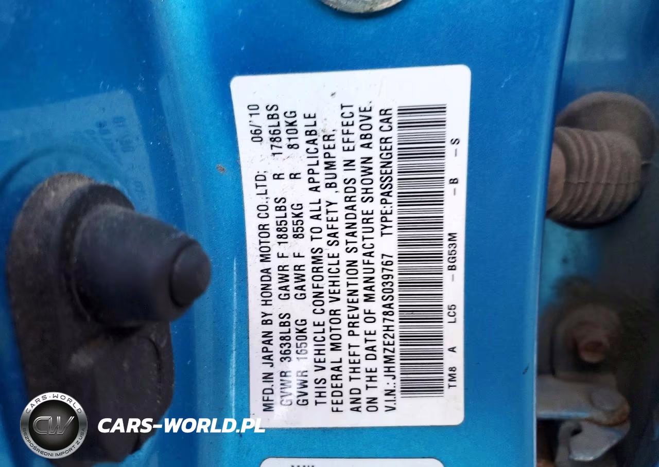 2010 Honda Insight Ex VIN:JHMZE2H78AS039767 - 12