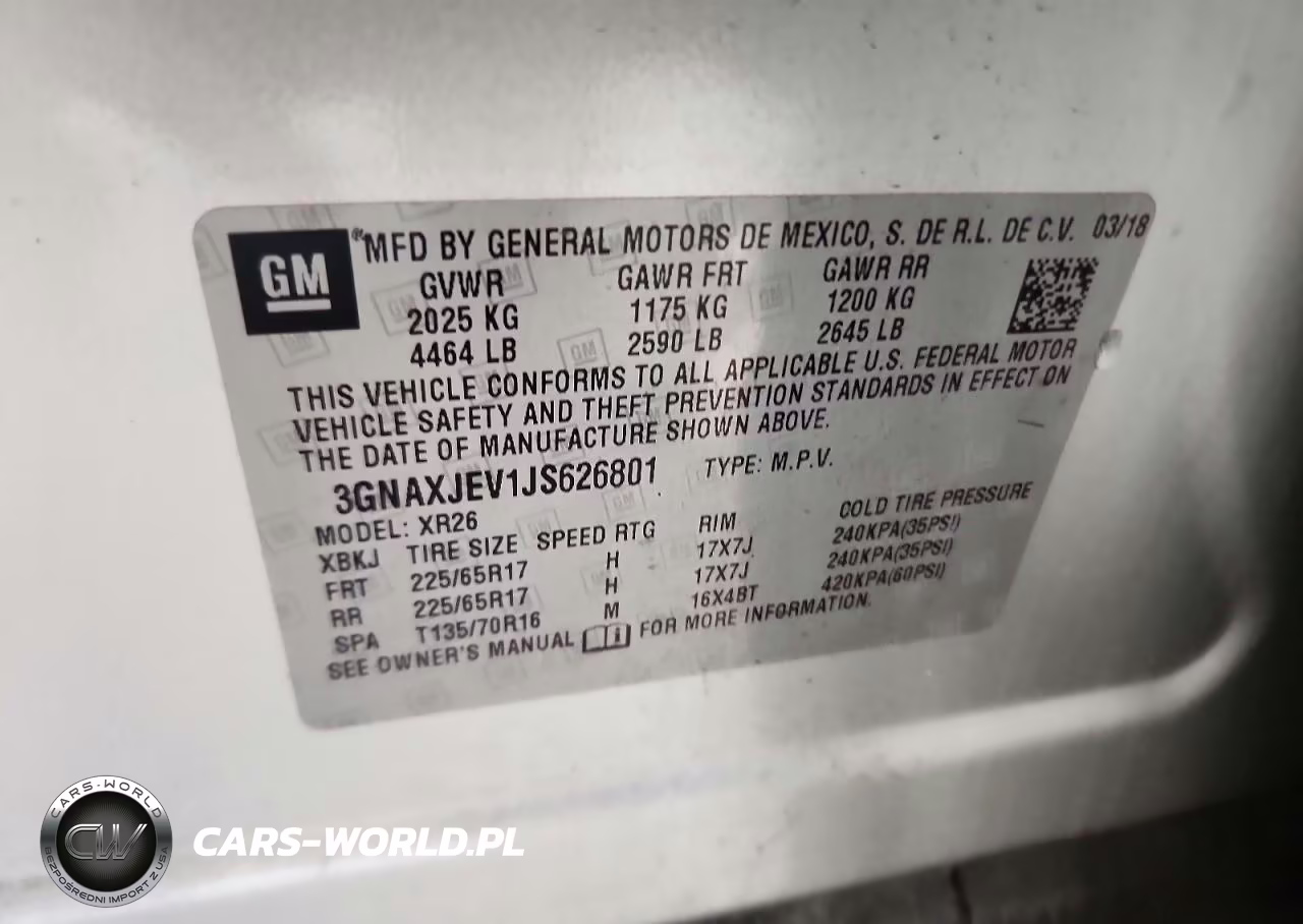 2018 Chevrolet Equinox Lt VIN:3GNAXJEV1JS626801 - 13